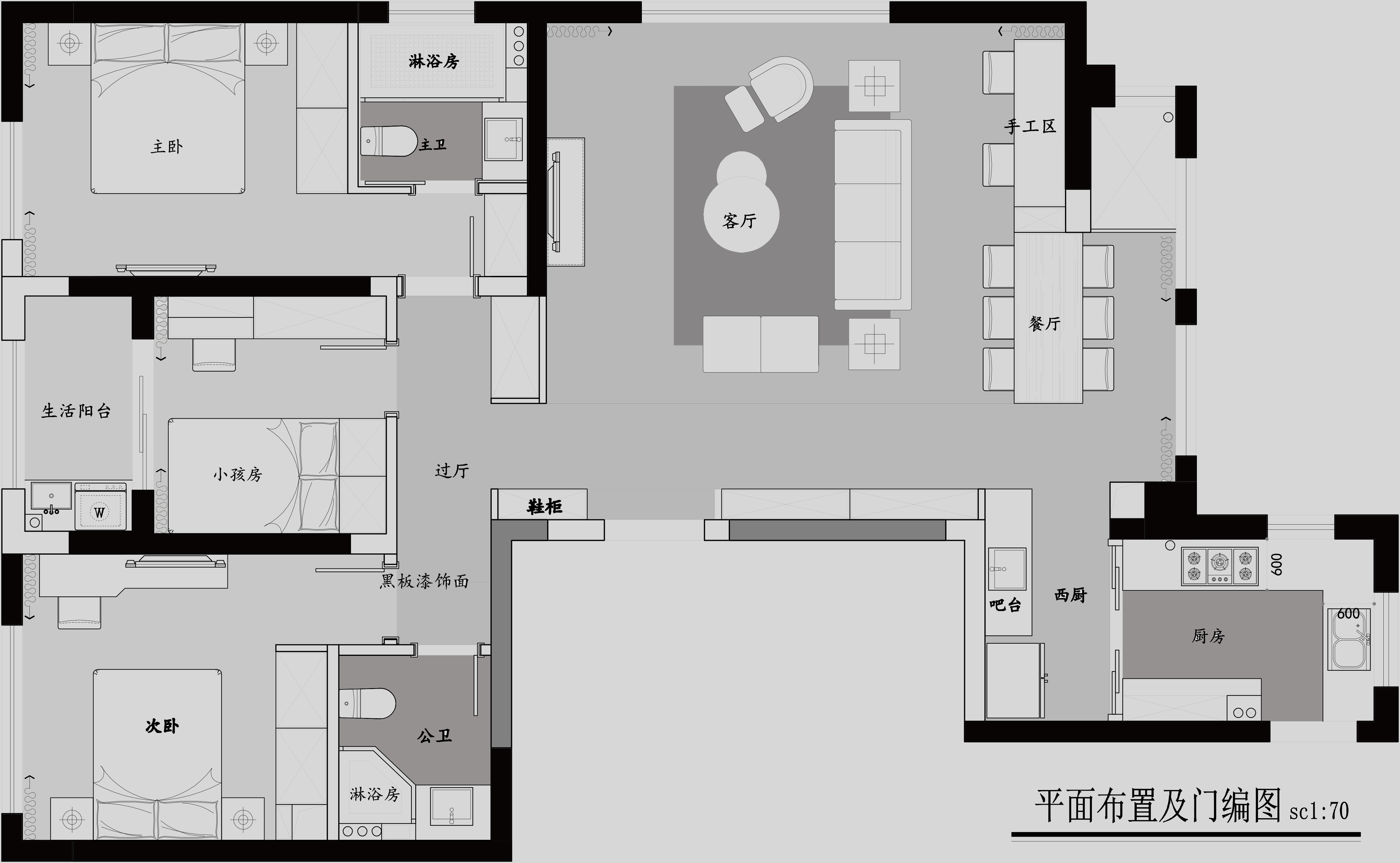 現(xiàn)代輕奢風格裝修案列戶型圖